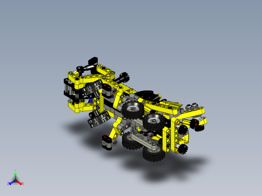 LEGO乐高机械组小型移动式起重机正等轴测缩略图