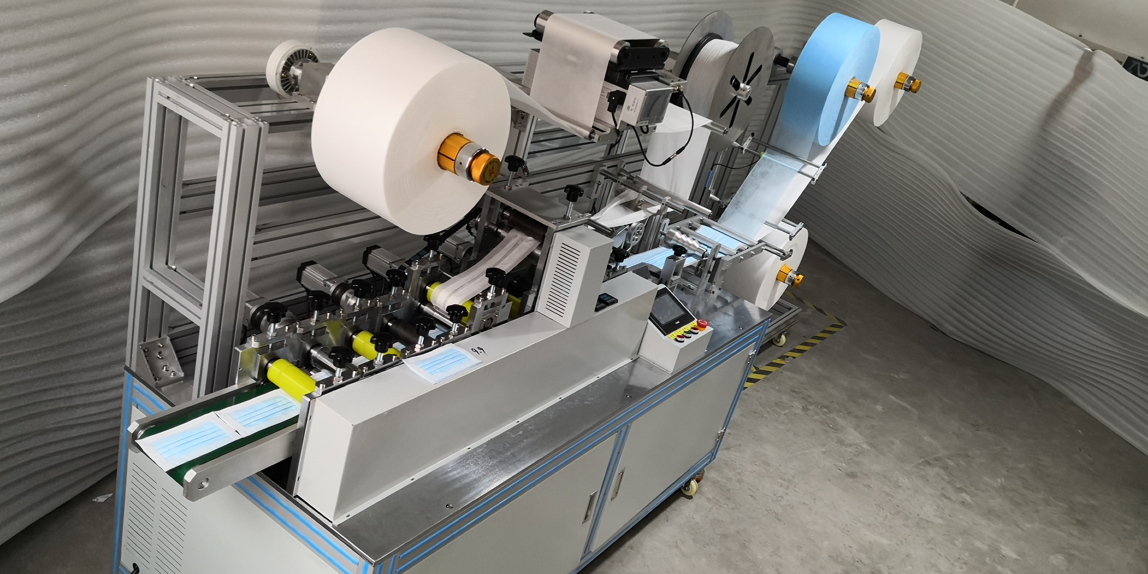 高速弹性布口罩机（sw20可编辑+工程图+BOM）