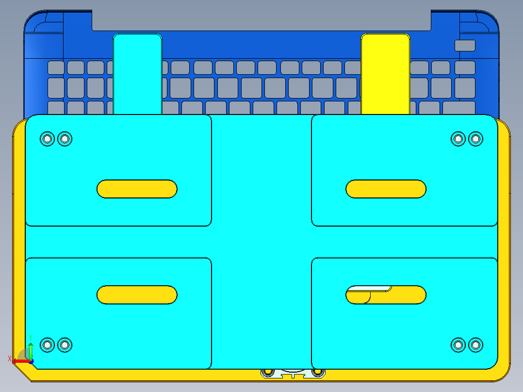 x555-top-cnc1笔记本CNC工装夹具三维模型后视图