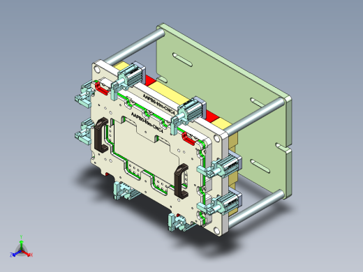 AAPB0-TRIM-笔记本CNC工装夹具三维模型CNC4-0422正等轴测缩略图