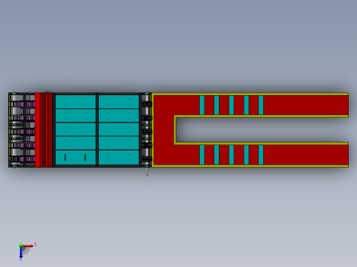 铰链式传送线sw17可编辑俯视缩略图