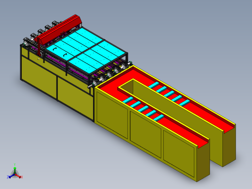 铰链式传送线sw17可编辑正等轴测缩略图