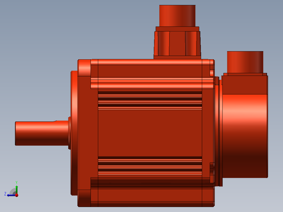 台达电机1.5KW不带刹车ECMA-KX1315ES1右视图