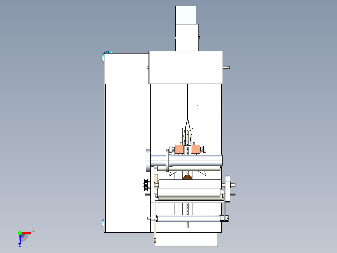 B3003723-流包装机俯视图