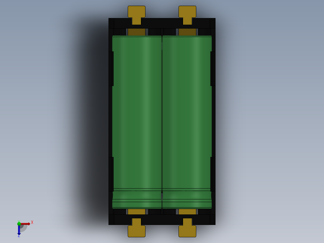 电池仓、电池(51)俯视图