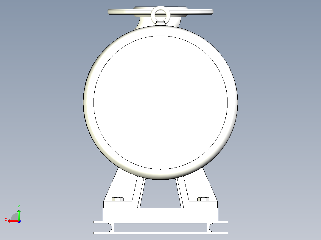 ISW╱IHW系列管道离心泵[ISW50-125A]后视图
