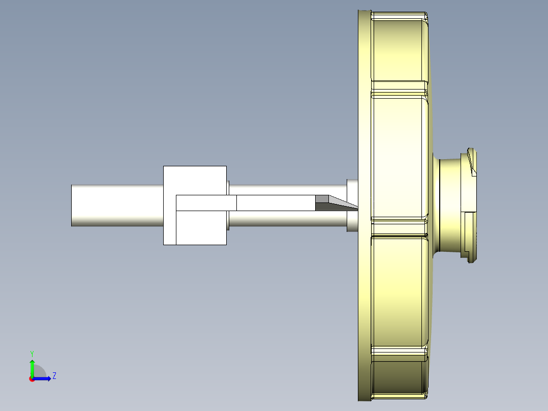 自动钻铣刮毛刺刀具左视图