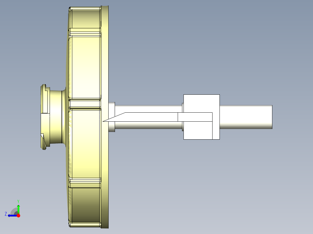 自动钻铣刮毛刺刀具右视图