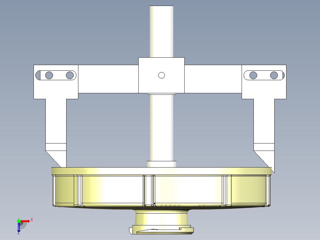 自动钻铣刮毛刺刀具俯视图