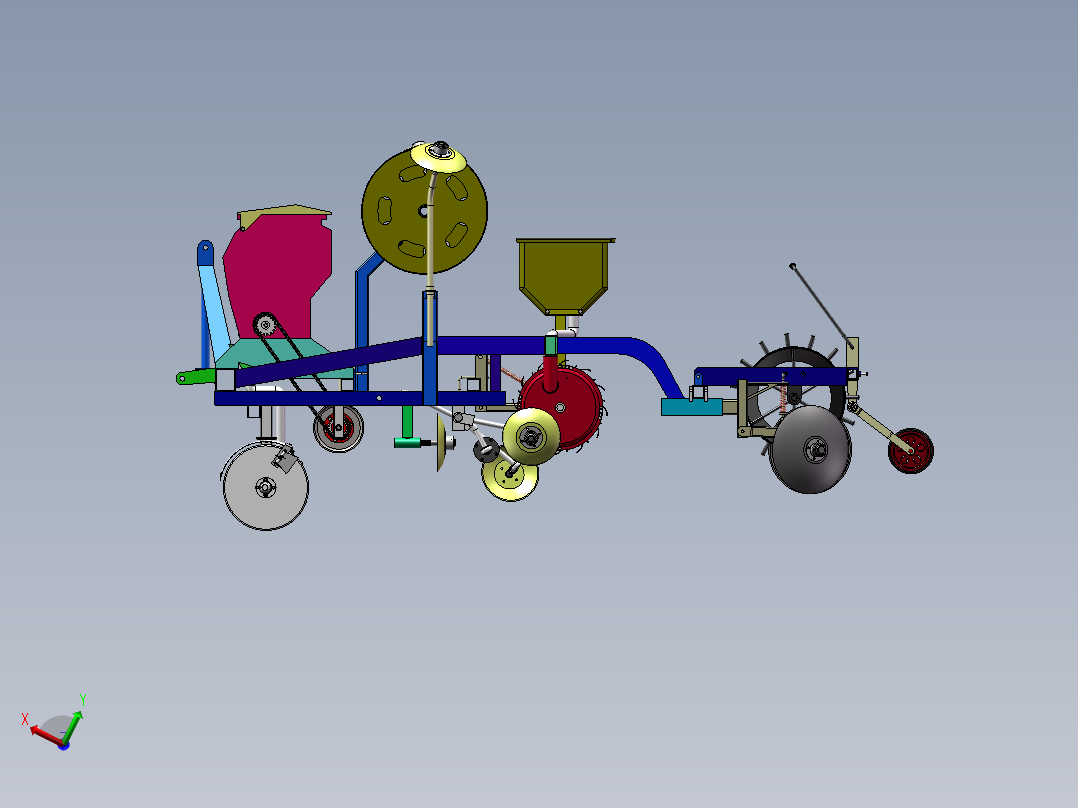 棉花精播机   sw22前视图