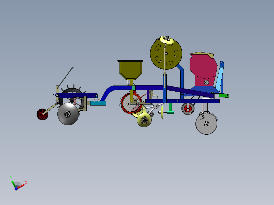 棉花精播机   sw22后视图