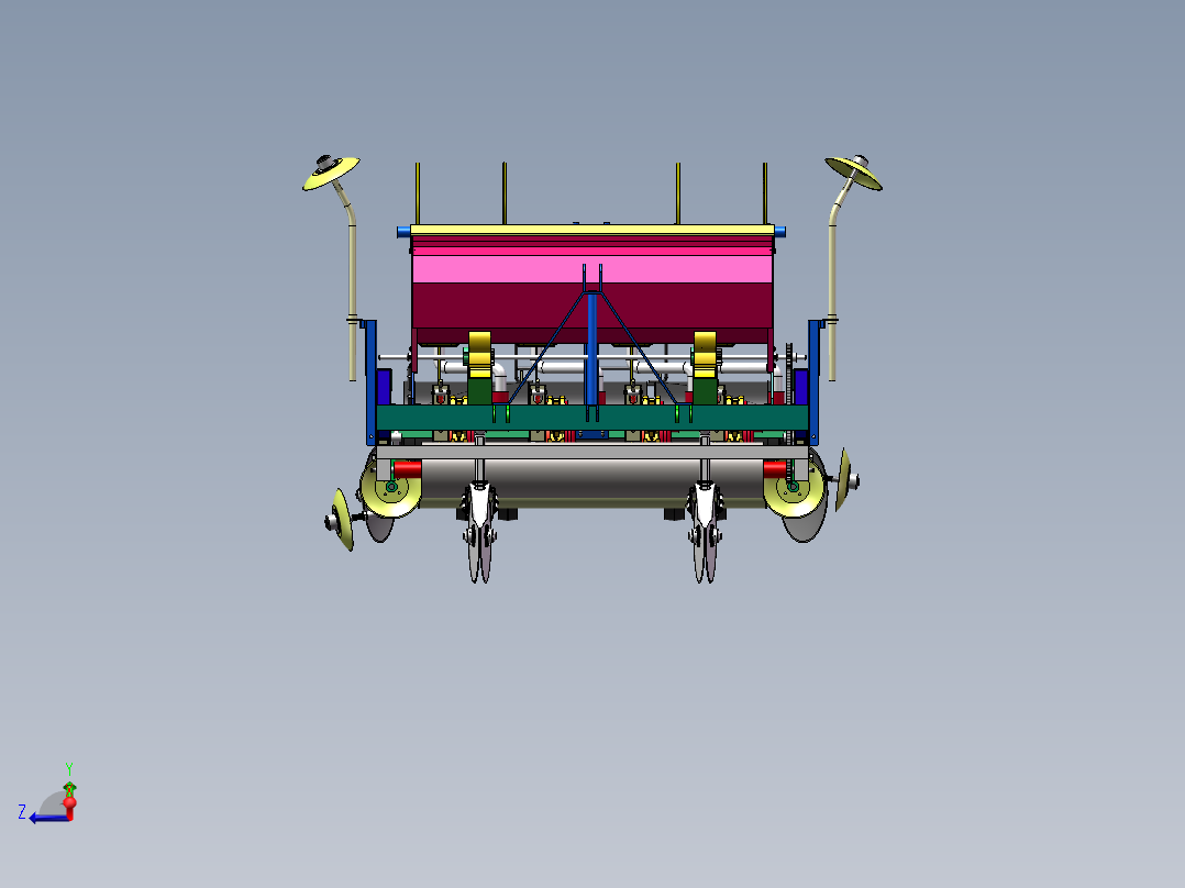 棉花精播机   sw22左视图