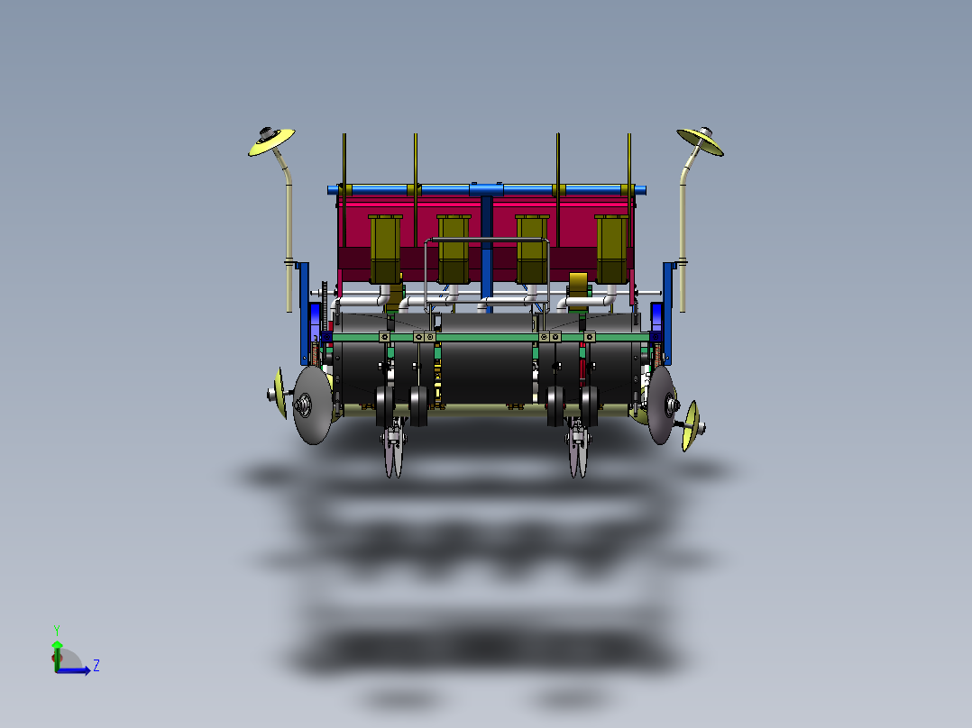 棉花精播机   sw22右视图