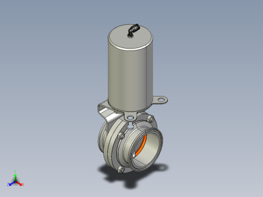 3寸卫生级带传感器座气动蝶阀-- 1459267--50