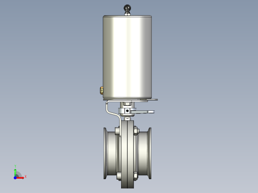 3寸卫生级带传感器座气动蝶阀-- 1459267--50前视缩略图