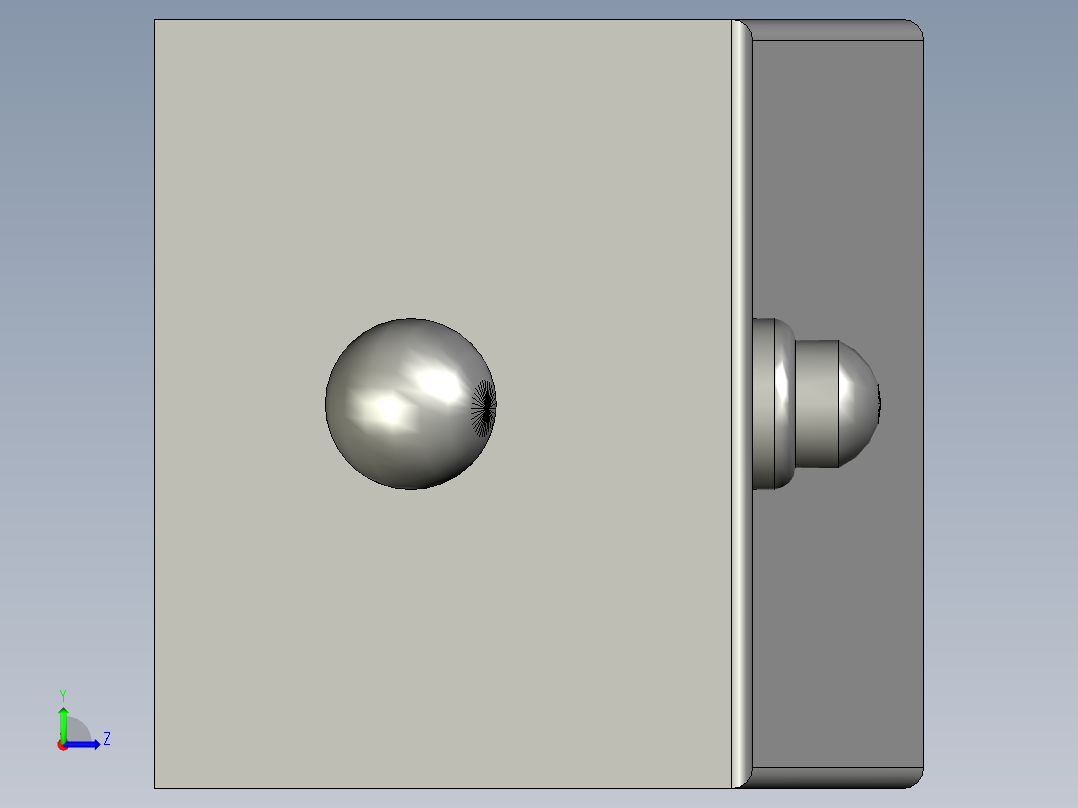 SN04-N近接开关左视图