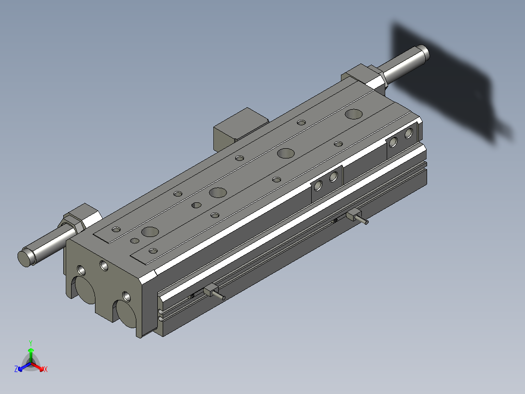 03-02-SMC-MXQ25-125B-M9PVZ正等轴测图