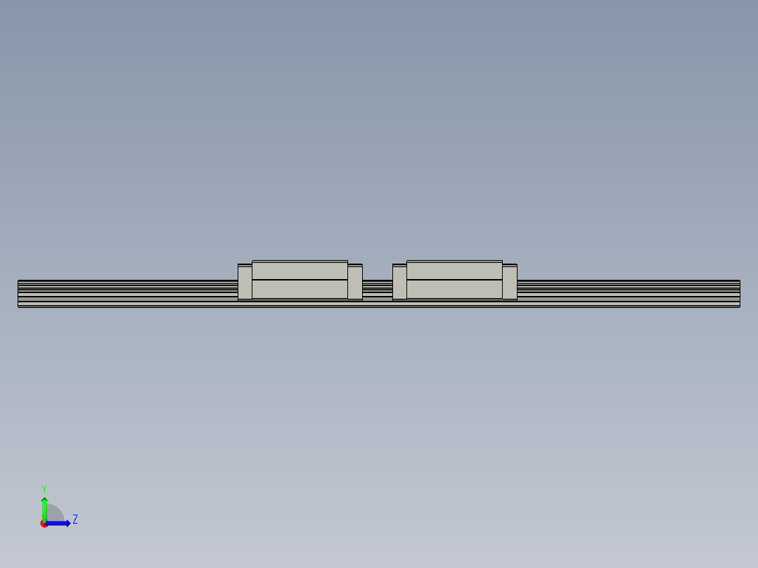 HGH30HA2R700ZAC(E1E230)线性滑轨左视图