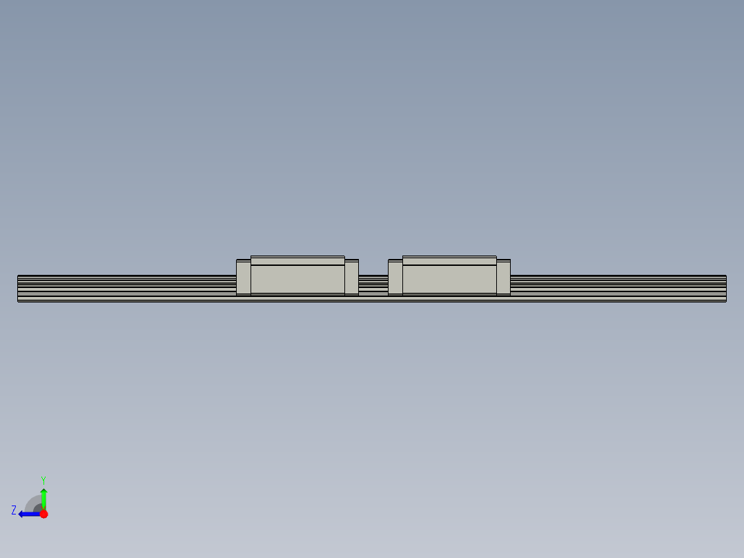 HGH30HA2R700ZAC(E1E230)线性滑轨右视图