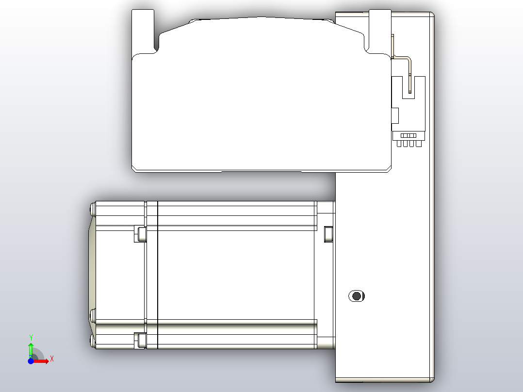 皮带直线轴半封闭可选导轨TPA-HNB-105D-90-L2300-LP-C-P20-N3前视图