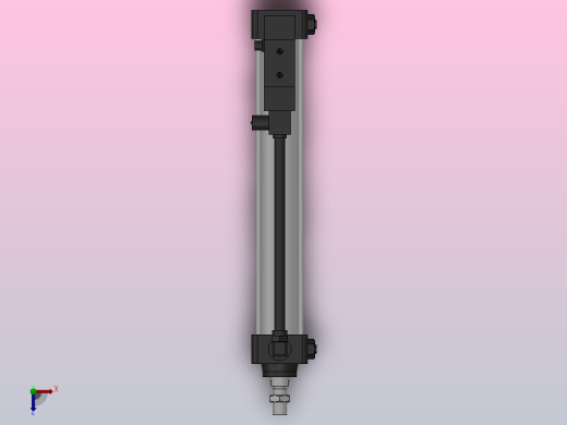 10A-5(V)系列带阀气缸(带阀型通电时推式)[10A-5(V) (Ⅱ) SD 50 B 300 A 5]俯视缩略图
