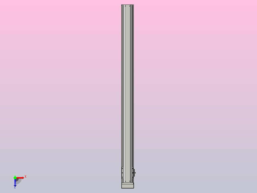 日规模组半封闭丝杆TPA-HNR-85S-1610C-L1100-MP-C-P20-N3俯视图