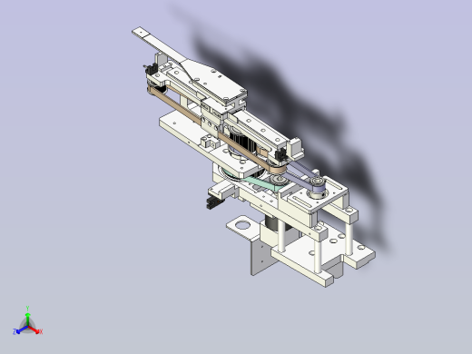 旋转取料机构3D模型