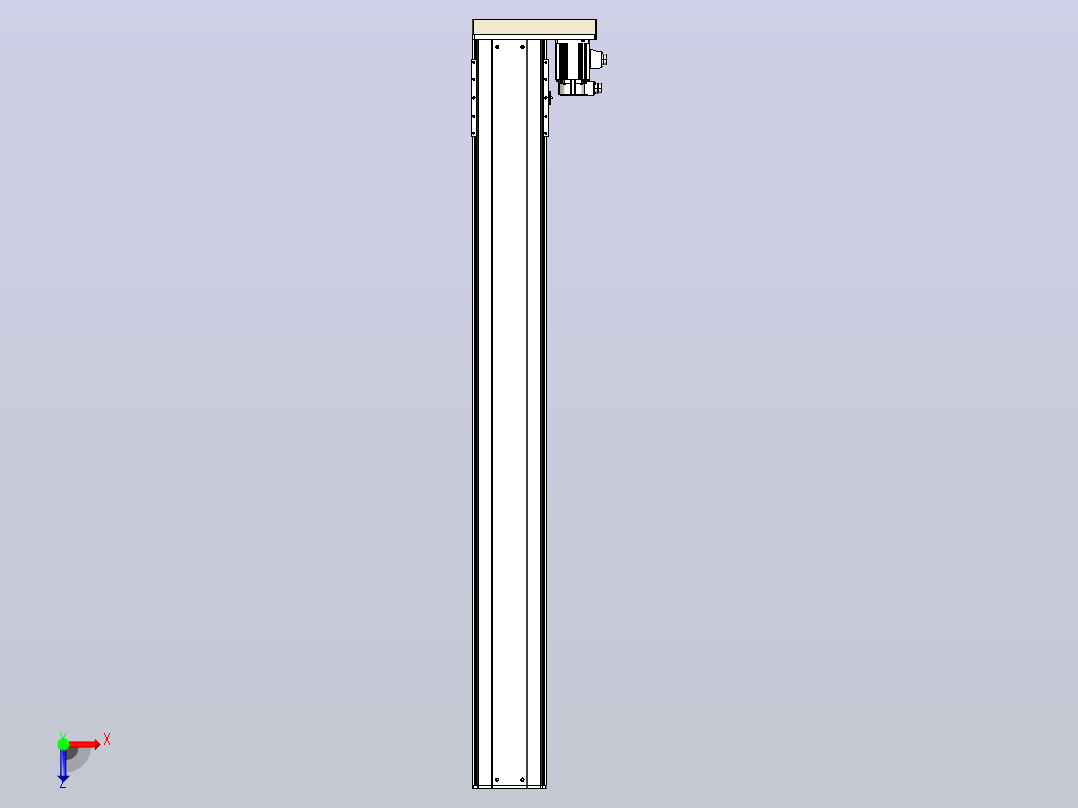 日规模组半封闭丝杆TPA-HNR-220D-3210C-L1850-ML-Y-P1K-N3俯视图