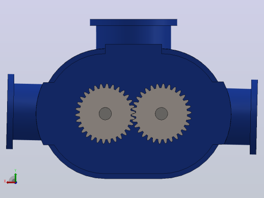 SolidWorks罗茨鼓风机组件后视缩略图