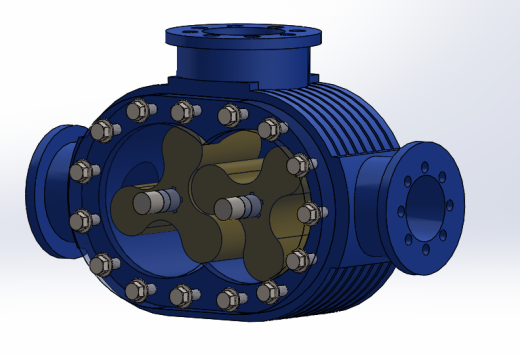 SolidWorks罗茨鼓风机组件缩略图