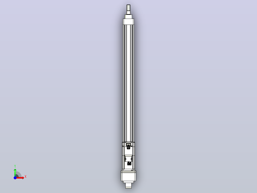 轻载电动缸TPA-ESR40-1210C-L550-MR-CA-W-P40-C3前视图