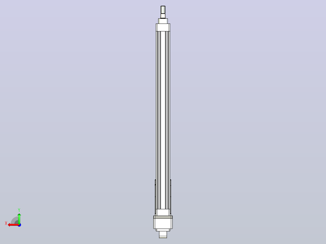 轻载电动缸TPA-ESR40-1210C-L550-MR-CA-W-P40-C3后视图