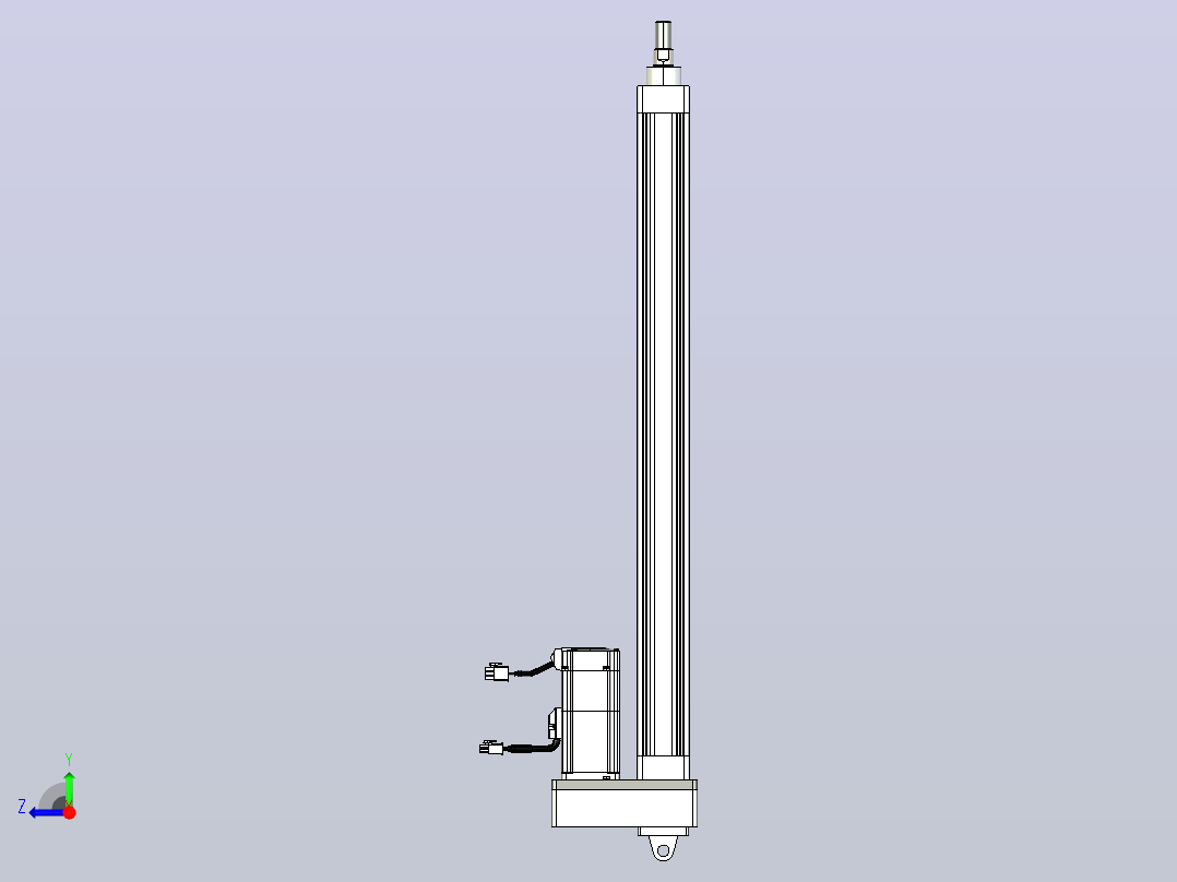 轻载电动缸TPA-ESR40-1210C-L550-MR-CA-W-P40-C3右视图