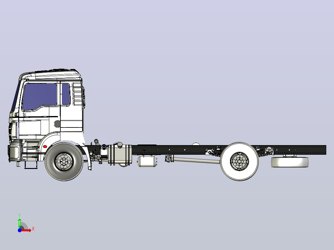 底盘（轴距4700mm）前视图