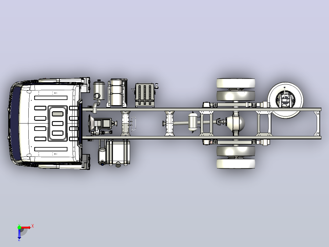 底盘（轴距4700mm）俯视图