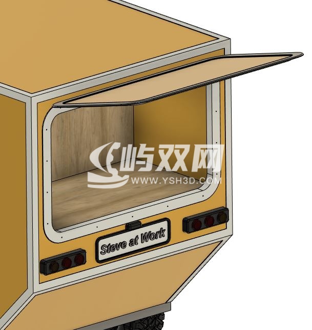野营拖车模型