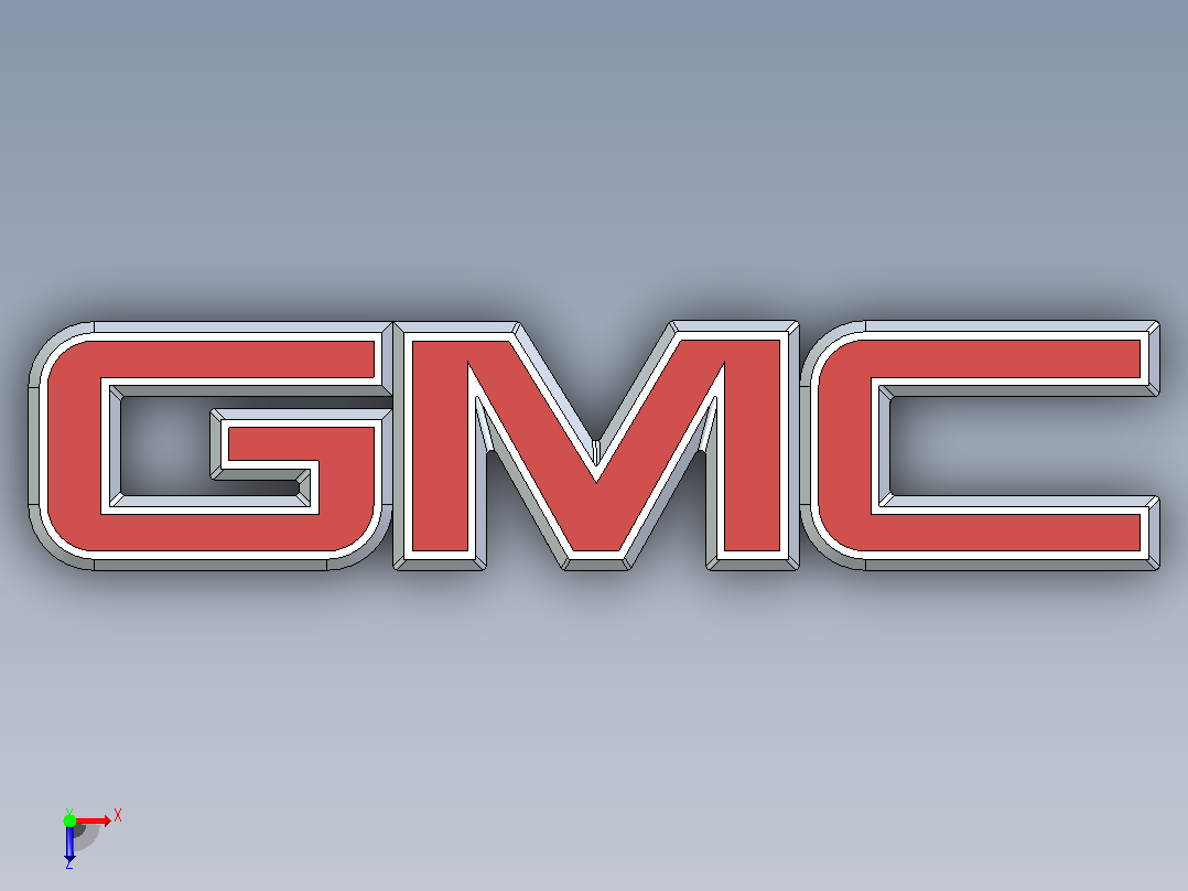 GMC标志俯视图