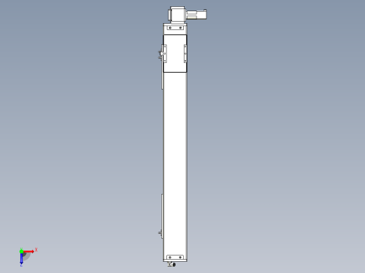 MCB10无尘皮带滑台[MCB10-L32-800-RU-100W-C3]俯视缩略图