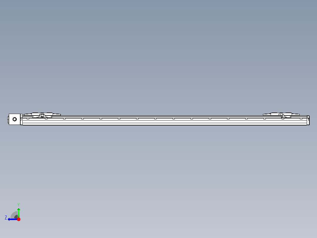 皮带直线轴双滑块型TPA-GCBS-120-P70-L550-DR-M20-N3右视图