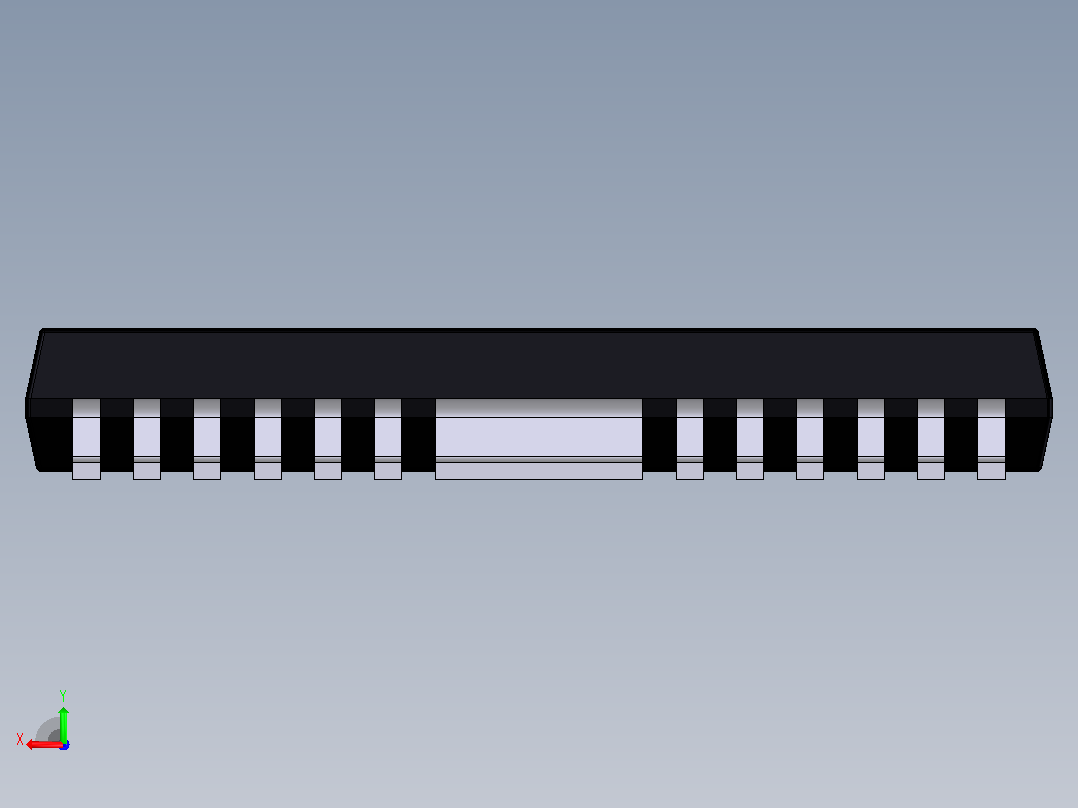 电子器件HSOP24 (ROHM BA6285FP)后视图