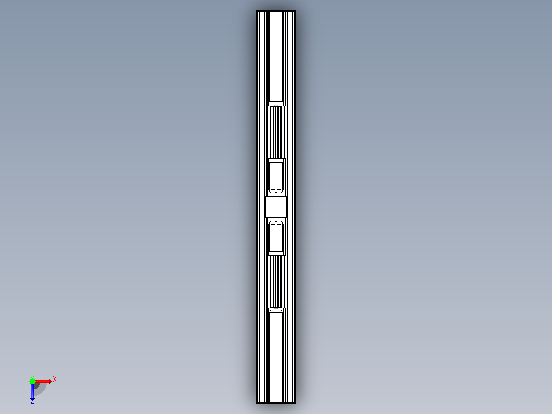 拉森电子GAU-48-160W-LED通用高湾LED灯具是一个4 '线性集成LED灯具防爆俯视图
