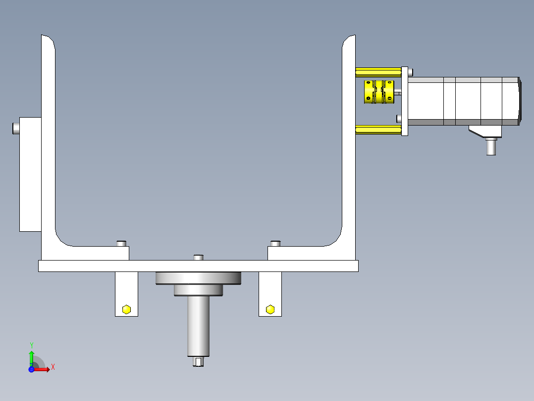 旋转测量用夹具前视图