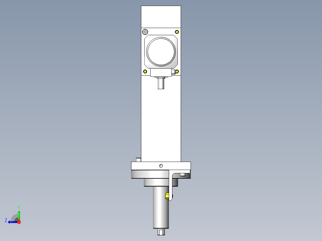 旋转测量用夹具右视图