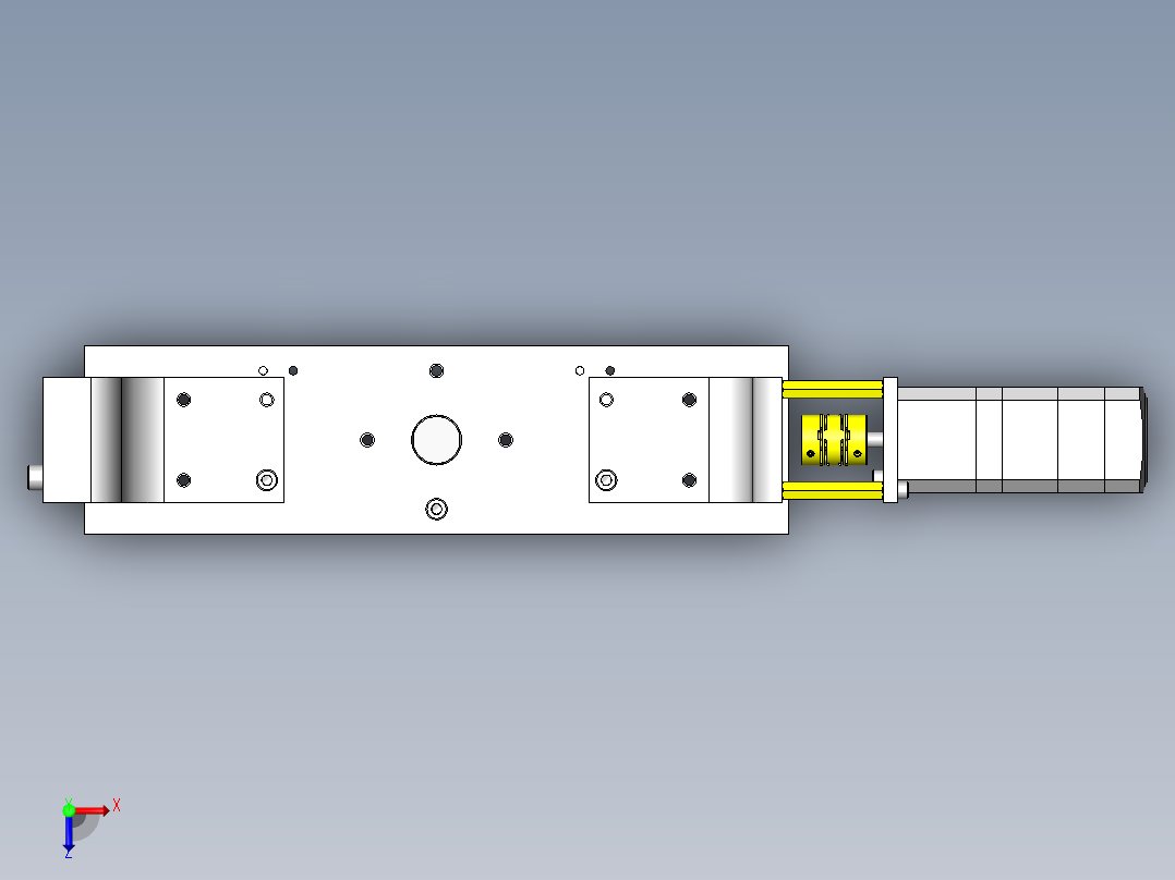 旋转测量用夹具俯视图