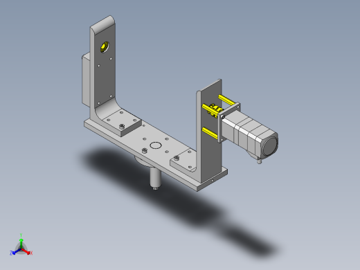 旋转测量用夹具正等轴测缩略图