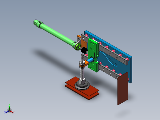 吸附式90度翻转机构sw18可编辑正等轴测缩略图