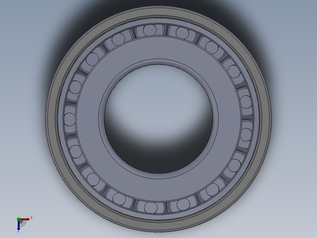 圆锥滚子轴承俯视图