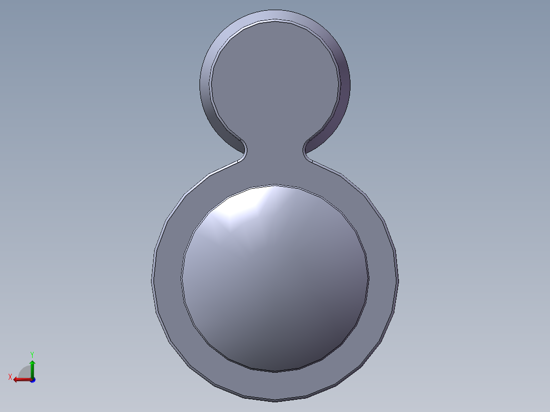 solidworks 自动圆珠笔3D模型后视图