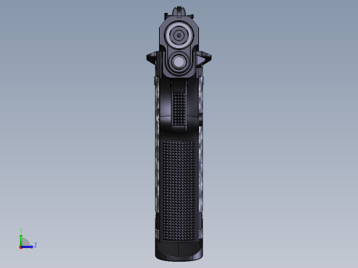 手枪打火机左视缩略图