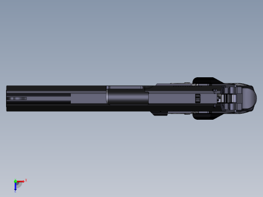 手枪打火机俯视缩略图